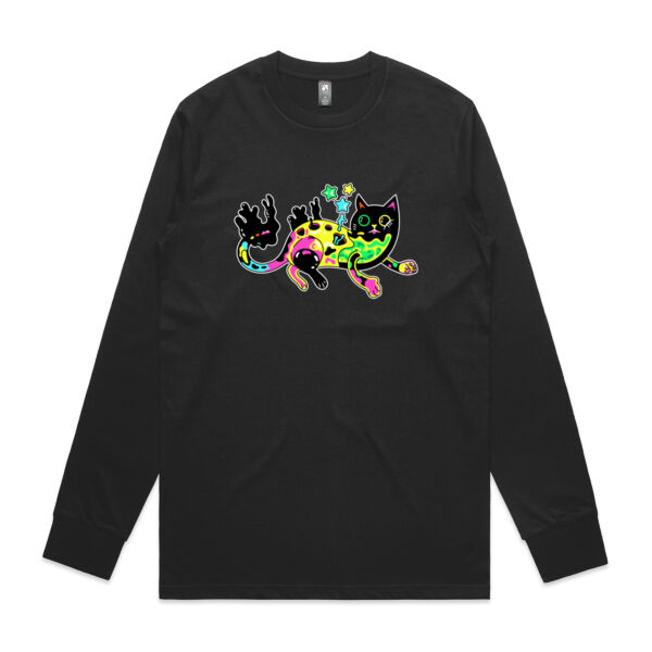 Neon Mimic Cat - AS Colour - Classic L/S Tee Thumbnail