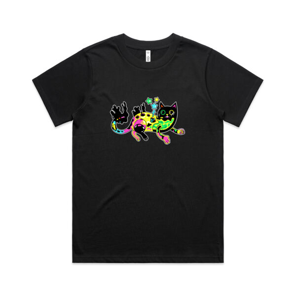 Neon Mimic Cat - AS Colour - Women's Classic Tee Thumbnail