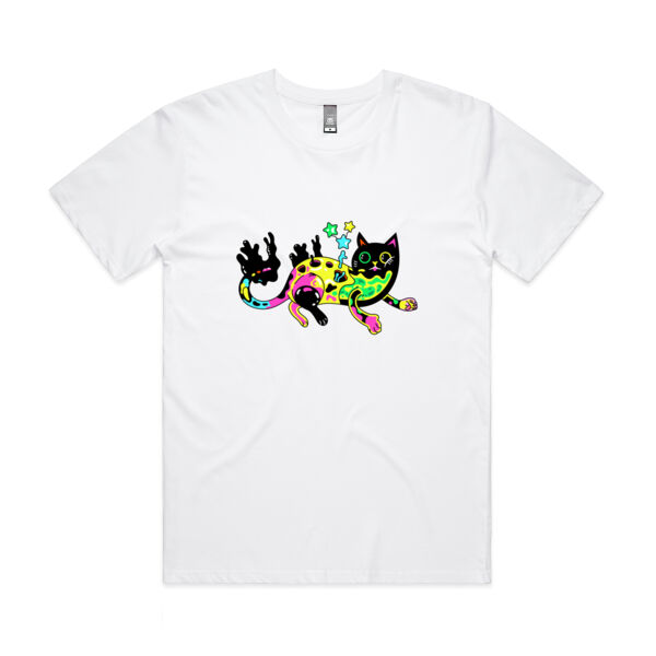 Neon Mimic Cat - AS Colour - Mens Staple Minus Tee  Thumbnail