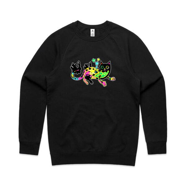 Neon Mimic Cat - AS Colour - Men's Supply Crew Sweatshirt Thumbnail