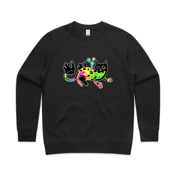 Neon Mimic Cat - AS Colour - Women's Supply Crew Thumbnail