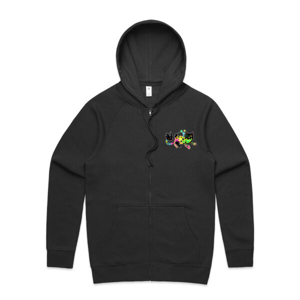 Neon Mimic Cat - AS Colour Official Zip Hoodie Thumbnail