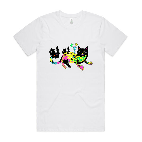 Neon Mimic Cat - AS Colour - Organic Cotton Unisex Tee Thumbnail