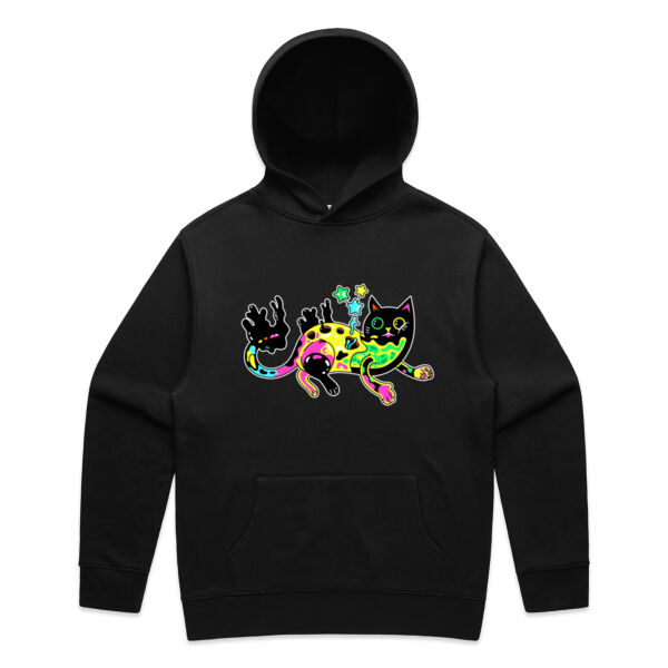 Neon Mimic Cat - AS Colour - Mens Relax Hood Thumbnail