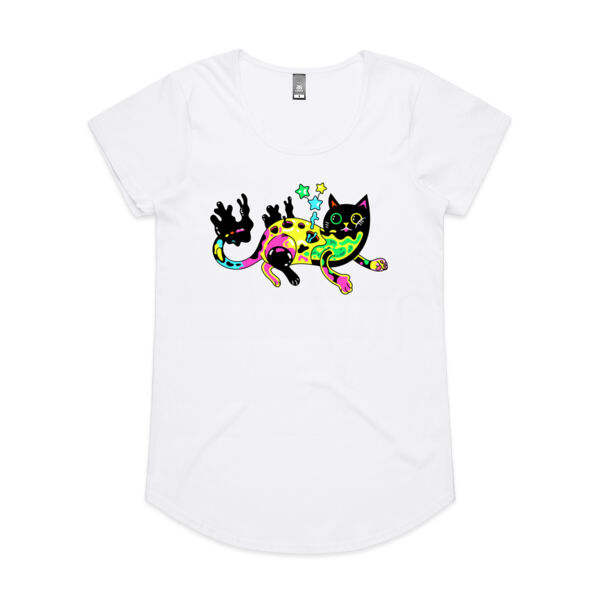 Neon Mimic Cat - AS Colour - Women's 'Mali' Scoop Tee Thumbnail