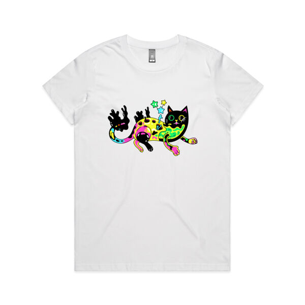 Neon Mimic Cat - AS Colour - Women's Maple Tee Thumbnail