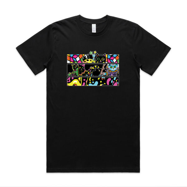 Fluro Cat Universe - AS Colour - Classic Organic Tee Thumbnail
