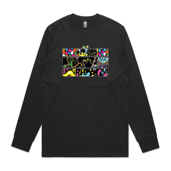 Fluro Cat Universe - AS Colour - Classic L/S Tee Thumbnail