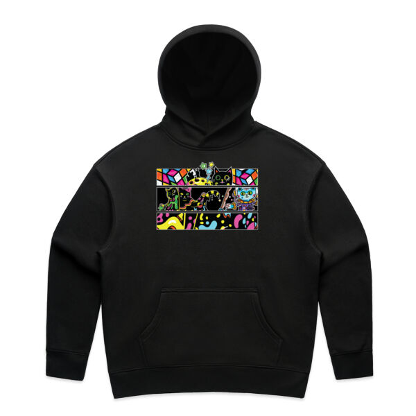 Fluro Cat Universe - AS Colour - Women's Relax Hood Thumbnail