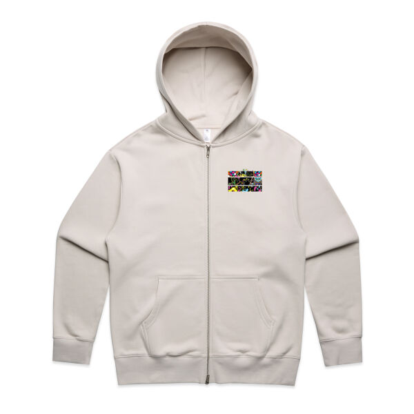 Fluro Cat Universe - AS Colour - Heavy Zip Hood Thumbnail