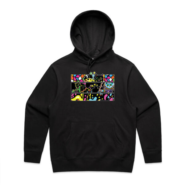 Fluro Cat Universe - AS Colour - Men's Heavy Hood Thumbnail