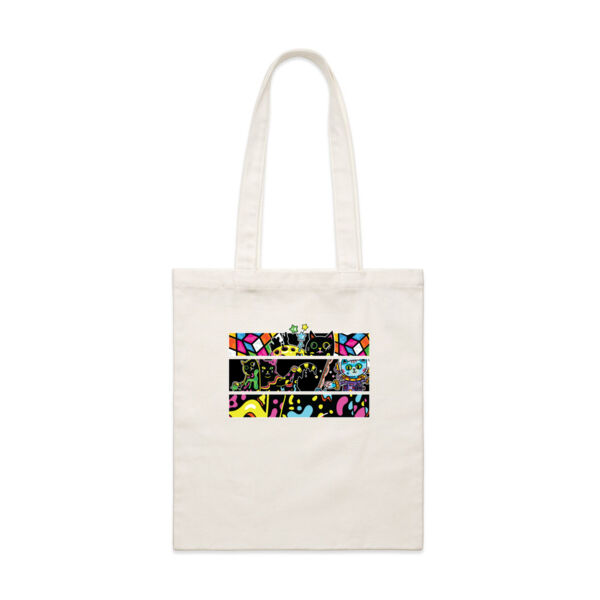 Fluro Cat Universe - AS Colour - Parcel Tote (Smallest) Thumbnail