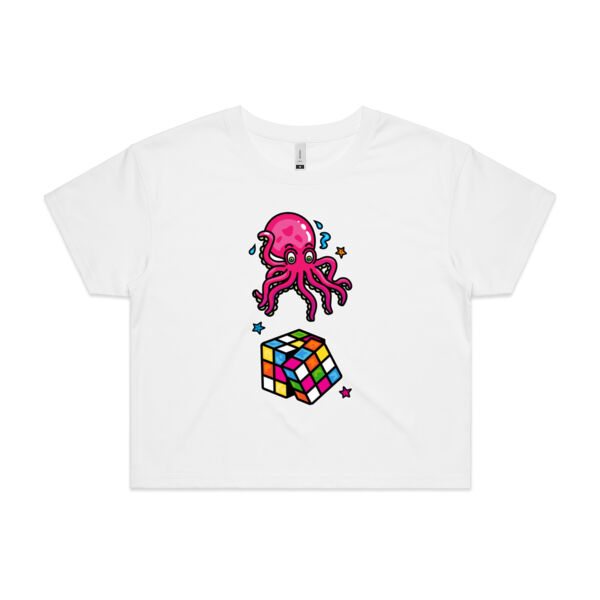 Octo Cube - AS Colour - Women's Crop Tee Thumbnail