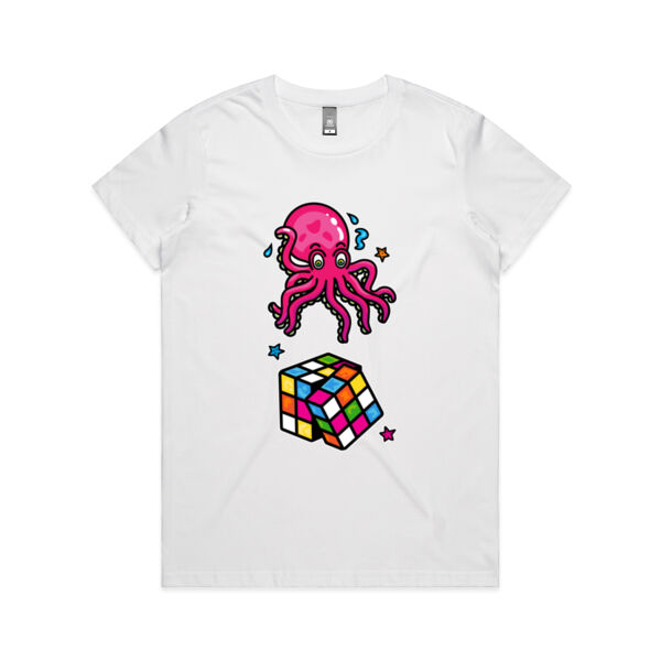 Octo Cube - AS Colour - Women's Maple Tee Thumbnail