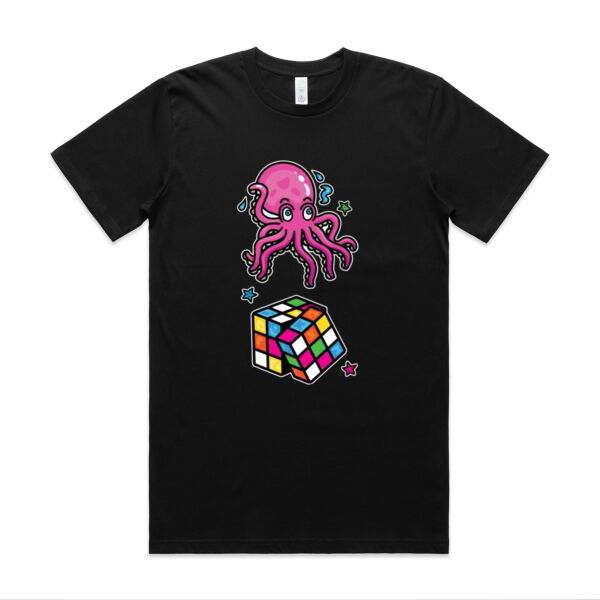 Octo Cube - Pink - AS Colour - Classic Organic Tee Thumbnail