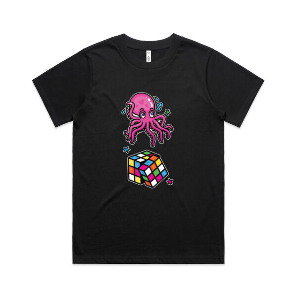 Octo Cube - Pink - AS Colour - Women's Classic Tee Thumbnail