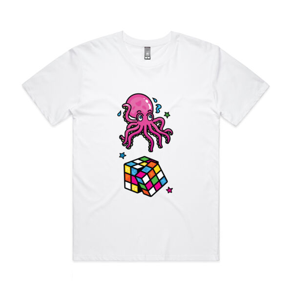 Octo Cube - Pink - AS Colour - Mens Staple Minus Tee  Thumbnail
