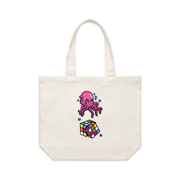 Octo Cube - Pink - AS Colour Shoulder Tote Bag Thumbnail