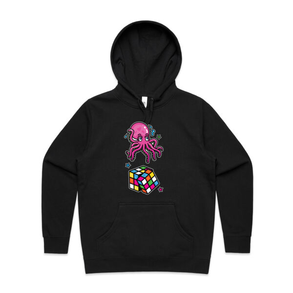 Octo Cube - Pink - AS Colour - Women's Stencil Hood Thumbnail