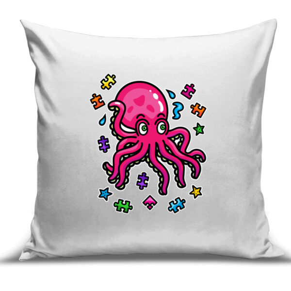 Octo Puzzle - Cushion Cover - 100% Linen Thumbnail