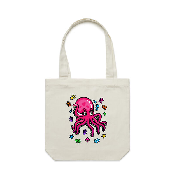 Octo Puzzle - AS Colour - Canvas Tote 'Carrie' Bag  Thumbnail