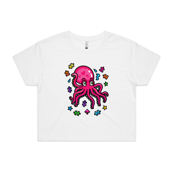 Octo Puzzle - AS Colour - Women's Crop Tee Thumbnail
