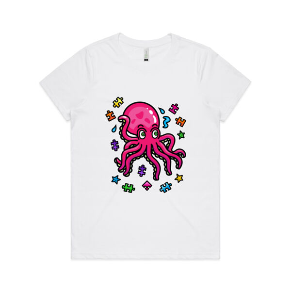 Octo Puzzle - AS Colour - Women's  Maple ORGANIC Tee Thumbnail