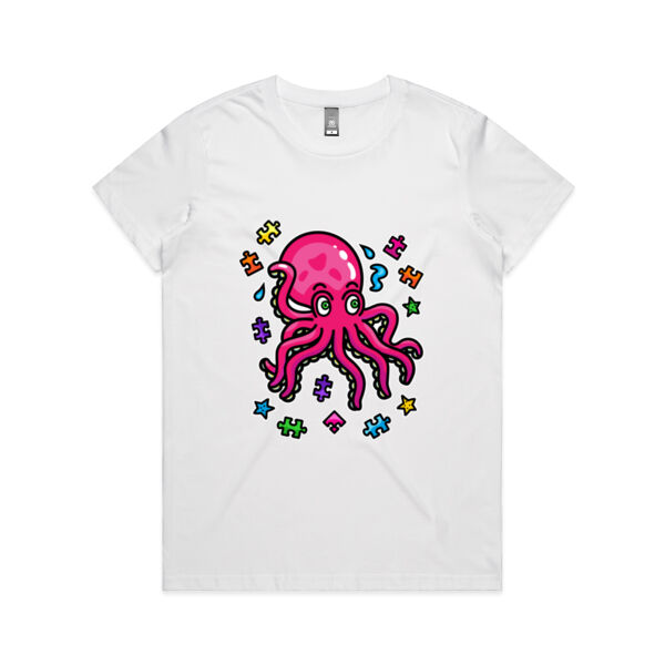 Octo Puzzle - AS Colour - Women's Maple Tee Thumbnail