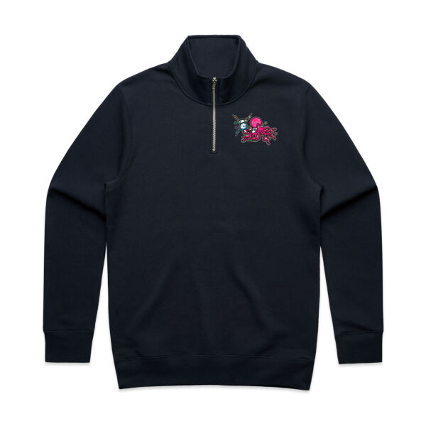 Clock-topus - AS Colour - Mens Stencil Half Zip  Thumbnail