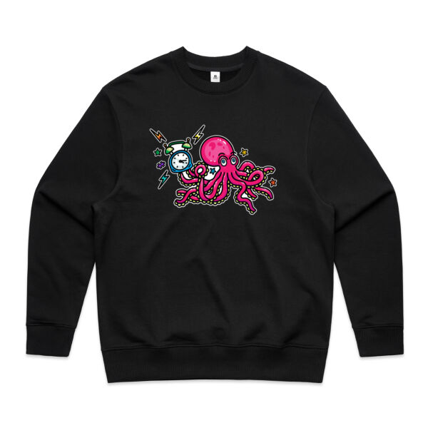 Clock-topus - AS Colour - Men's Heavy Crew Thumbnail