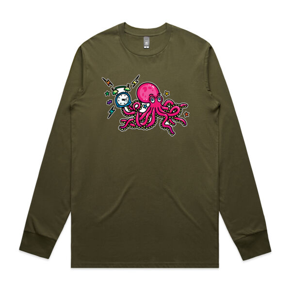 Clock-topus - AS Colour -  Men's Staple L/S Tee  Thumbnail