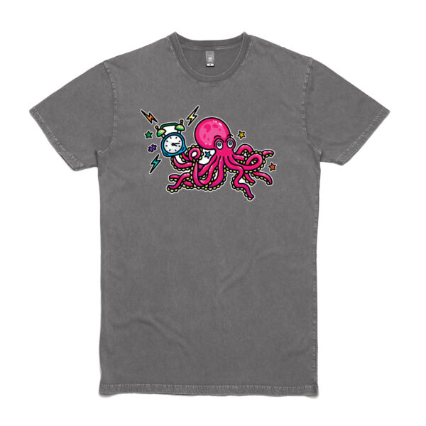 Clock-topus - AS Colour Stone Wash Staple Tee Thumbnail