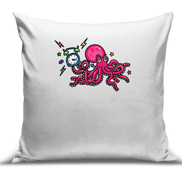 Clock-topus - Cushion Cover - 100% Linen Thumbnail