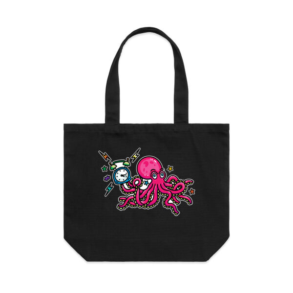 Clock-topus - AS Colour Shoulder Tote Bag Thumbnail