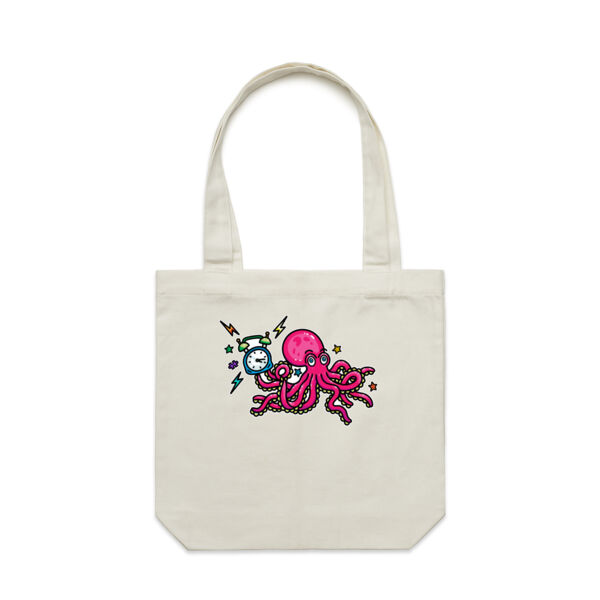 Clock-topus - AS Colour - Canvas Tote 'Carrie' Bag  Thumbnail