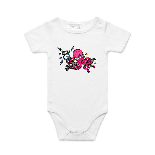 Clock-topus - AS Colour - Baby 'Mini-me' Onesie Romper Thumbnail