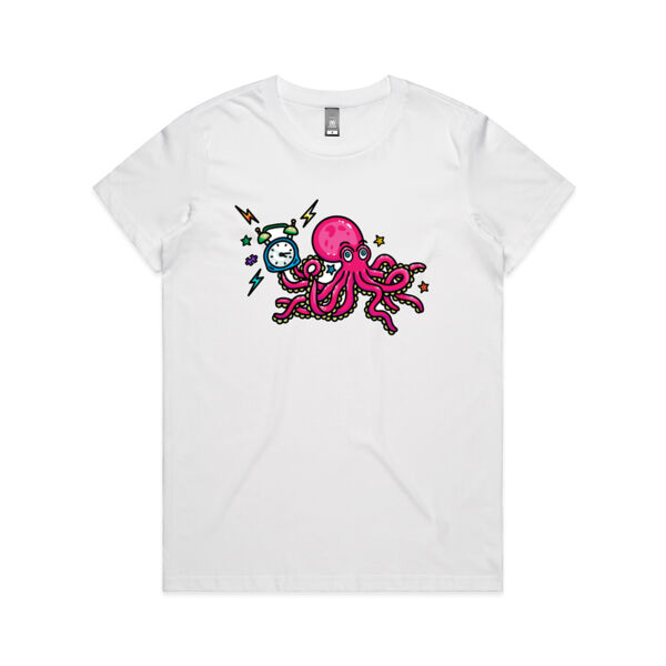 Clock-topus - AS Colour - Women's Maple Crew Tee Thumbnail