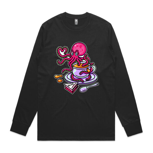 Octopied with Tea - AS Colour - Classic L/S Tee Thumbnail