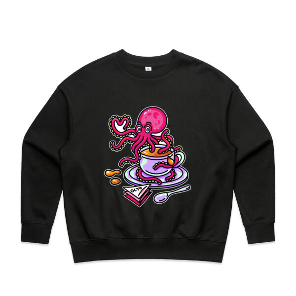 Octopied with Tea - AS Colour - Wo's Heavy Crew Thumbnail