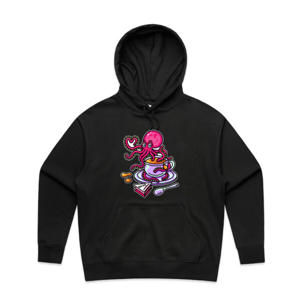 Octopied with Tea - AS Colour - Women's Heavy Hood Thumbnail