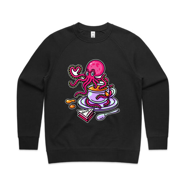 Octopied with Tea - AS Colour - Women's Supply Crew Thumbnail