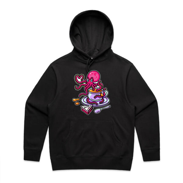 Octopied with Tea - AS Colour - Men's Heavy Hood Thumbnail