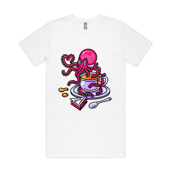 Octopied with Tea - AS Colour - Tall Tee Thumbnail