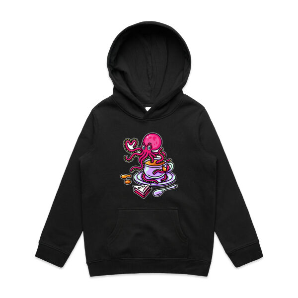 Octopied with Tea - AS Colour - Youth Supply Hood Thumbnail