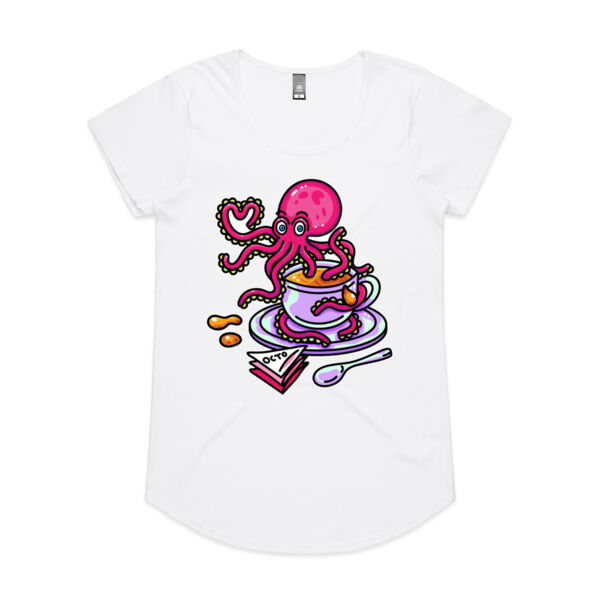 Octopied with Tea - AS Colour - Women's 'Mali' Scoop Tee Thumbnail