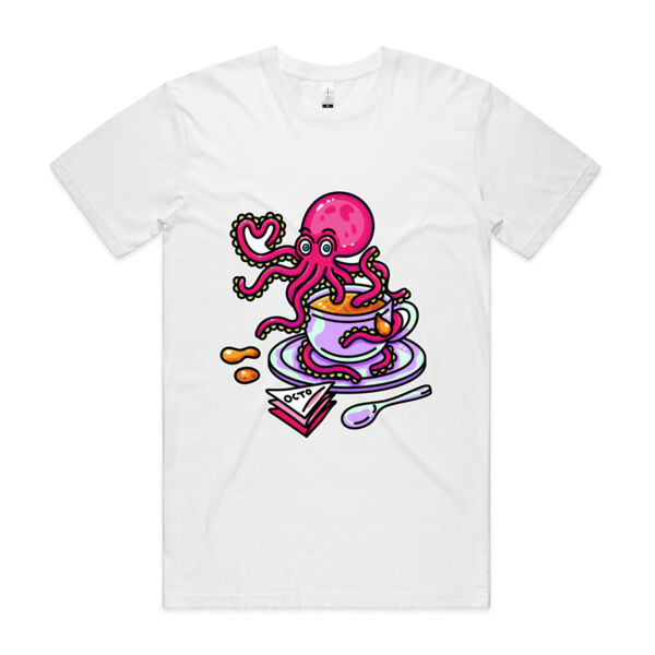 Octopied with Tea - AS Colour - Organic Staple Tee Thumbnail