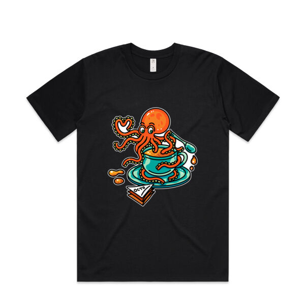 Octopied with Tea - V2 - AS Colour - Mens Classic Minus Tee Thumbnail