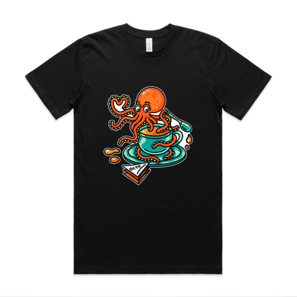 Octopied with Tea - V2 - AS Colour - Classic Organic Tee Thumbnail