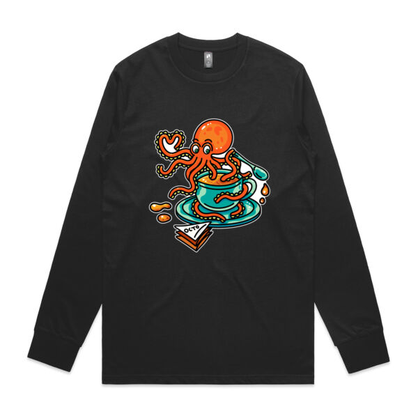 Octopied with Tea - V2 - AS Colour - Classic L/S Tee Thumbnail
