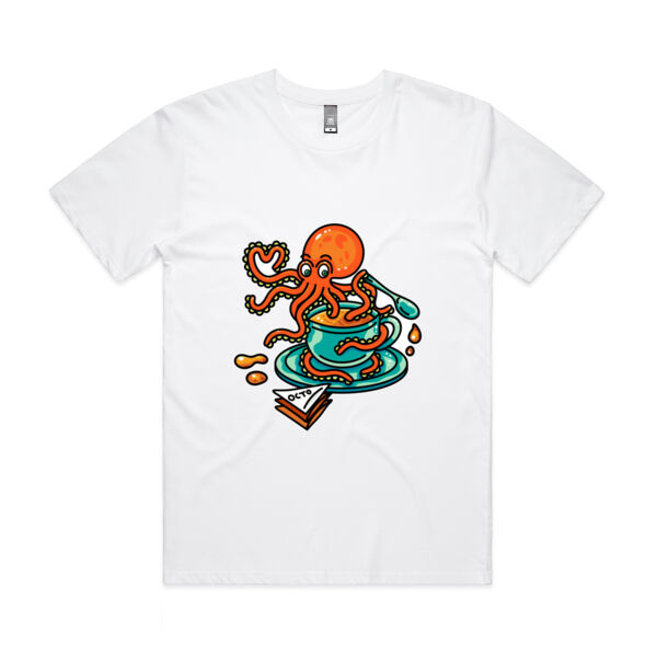 Octopied with Tea - V2 - AS Colour - Mens Staple Minus Tee  Thumbnail